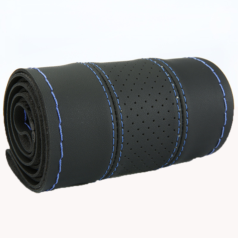 Fashion style luxury car steering wheel cover universal wrapped car steering wheel cover