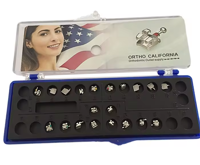 Customized Pack Dental MIM Braces Orthodontic Monoblock Roth Brackets
