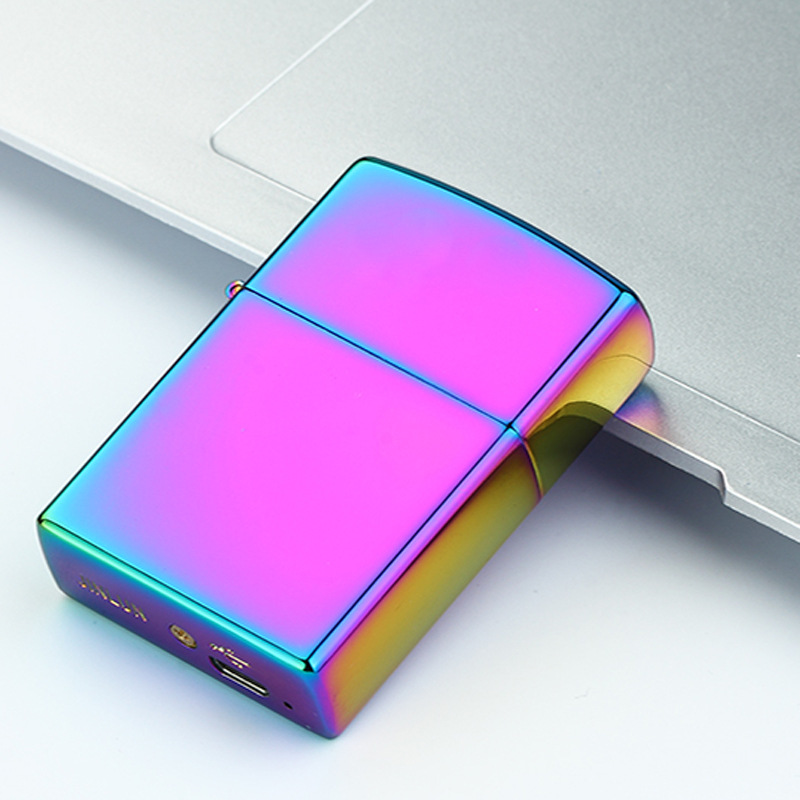 Сенсорный индукционный USB зарядка Зажигалка электронная сигарета двухсторонний заказ подарки оптом JL215