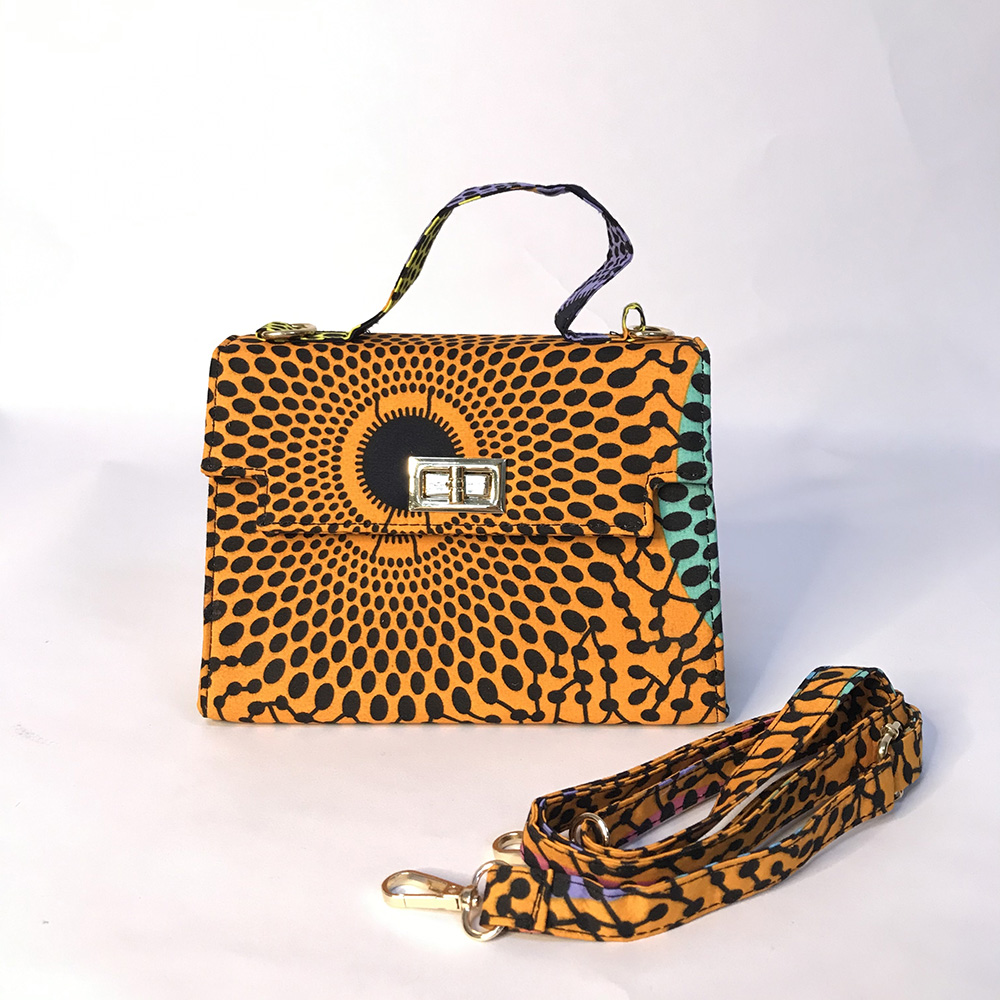 Оптовая продажа, африканская черная женская модная сумка kente с принтом Анкары