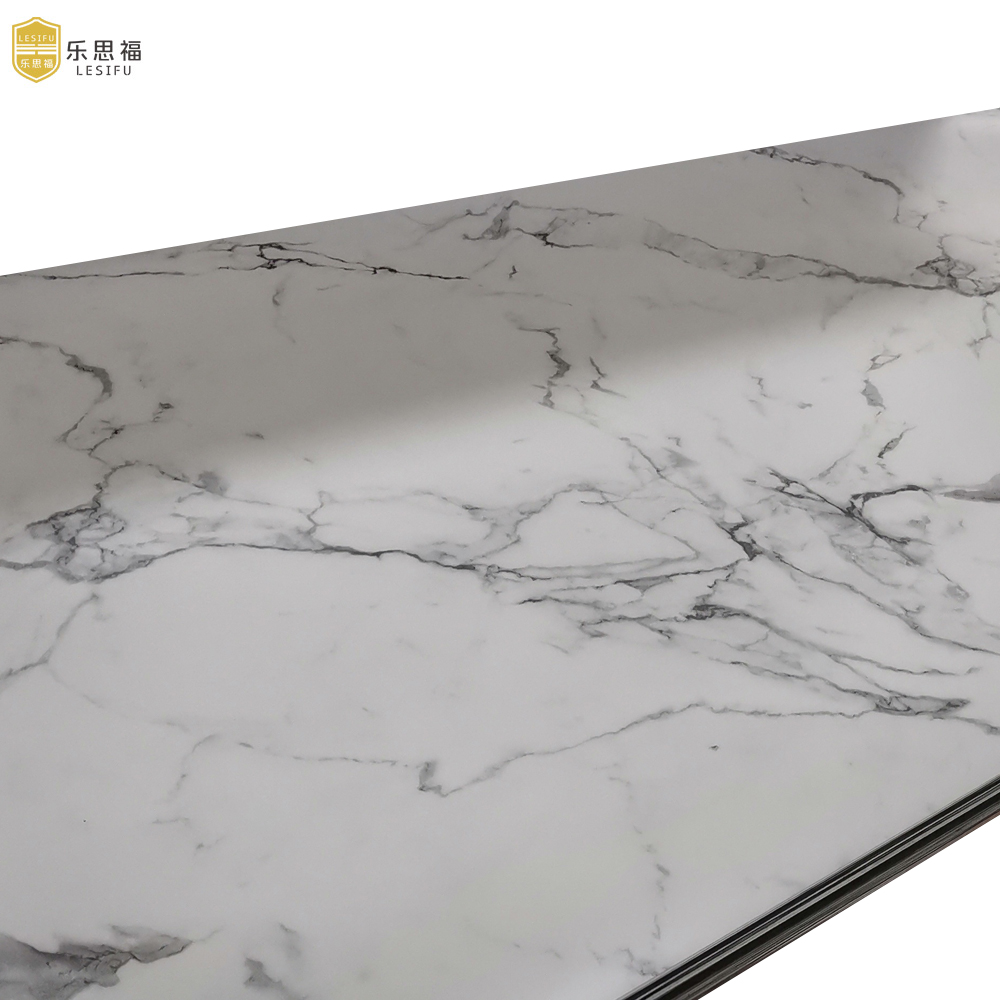 Lesifu HPL производитель formica 3460 Calacatta ламинированный мрамор formica hpl лист по отличной цене для столешницы