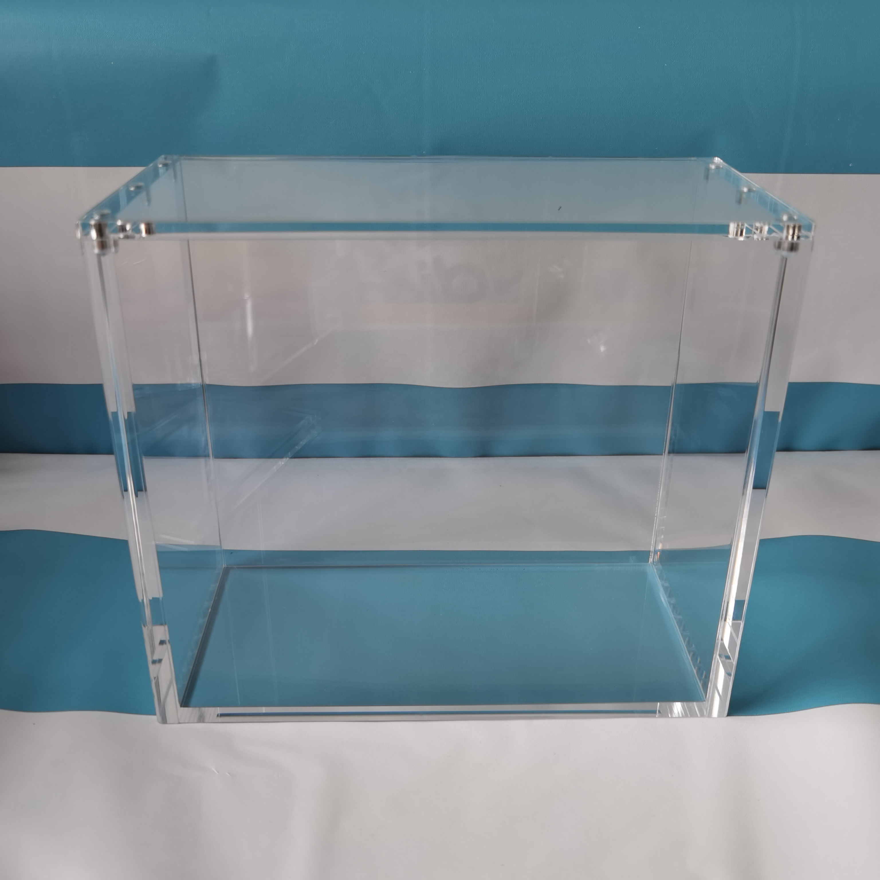 Factory custom clear square acrylic pokemon evolutions booster box lucite pokemon booster packs case