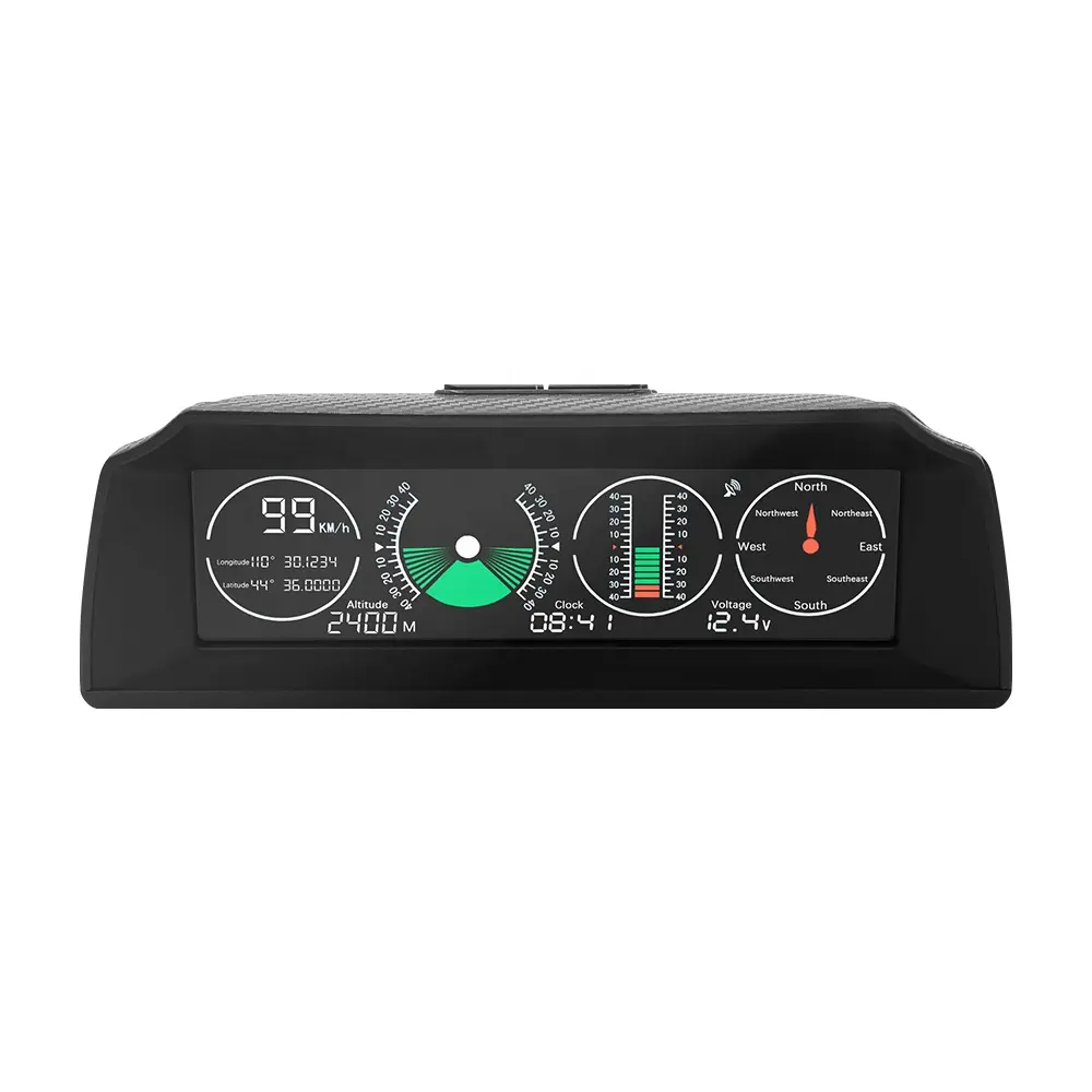 A Smart GPS Horizontal Digital Speedometer Multi- functional GPS GO-2 for Driving