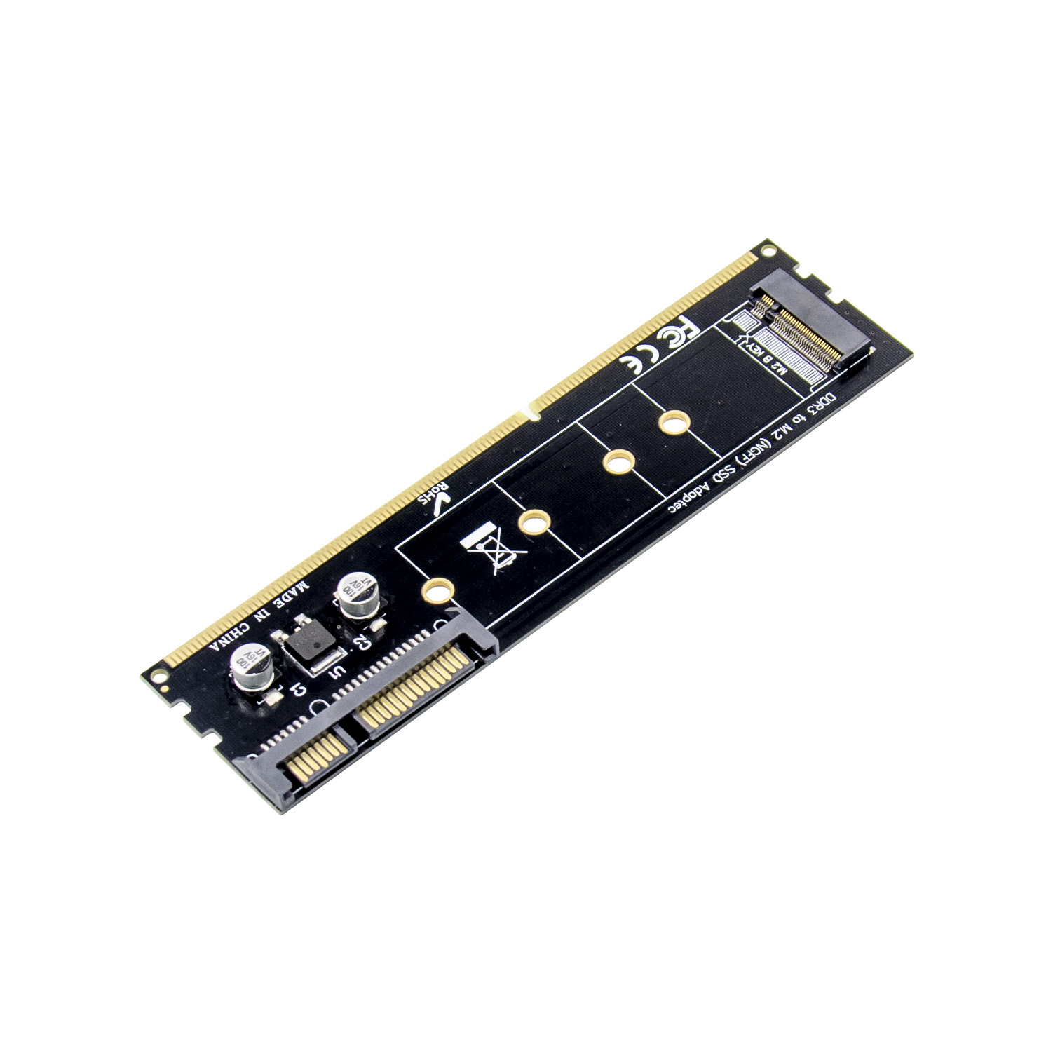 Лидер продаж, мини PCIe M.2 SSD адаптер Sunweit DDR2 DDR3 DDR4 PCIe NVME M Key, адаптер для дополнительной карты B key M.2