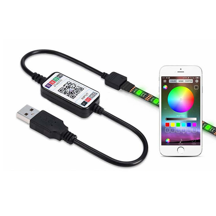Светодиодный контроллер для светодиодной ленты 5050/2835 RGB, 5-24 В постоянного тока