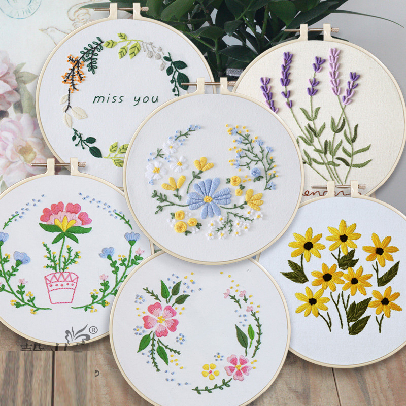 Factory Wholesale House Decoration Gifts DIY Handmade Embroidery Cross Stitch Craft Set for Kids Adults