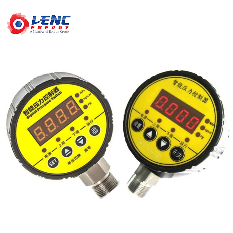 Lenc adjustable intelligent digital industrial differential air pressure switch for boiler control