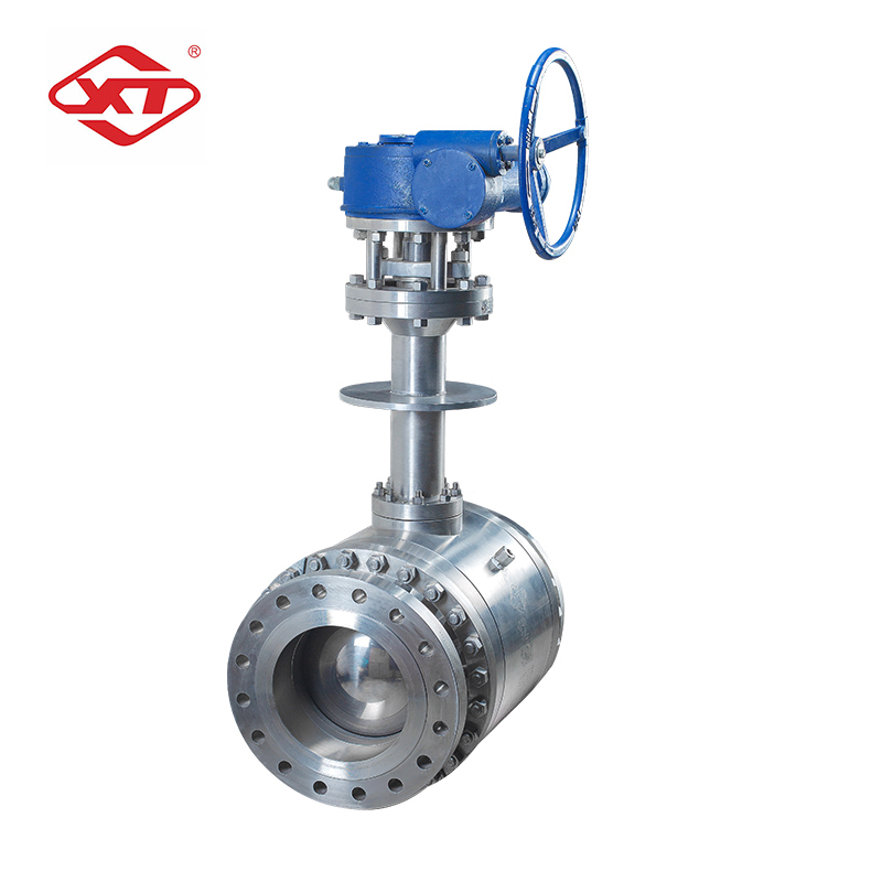 High performance F316 stainless steel ball valve Cryogenics temperature three - stage fixed ball valve