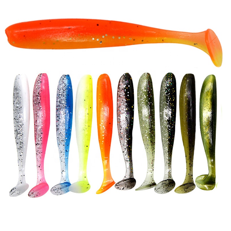 Howell Hot sale 1.2g 1.6g 2g 4.2g 9.5g factory price Fishing Shad Silicone Bait Lure Soft Plastic Rubber Lure