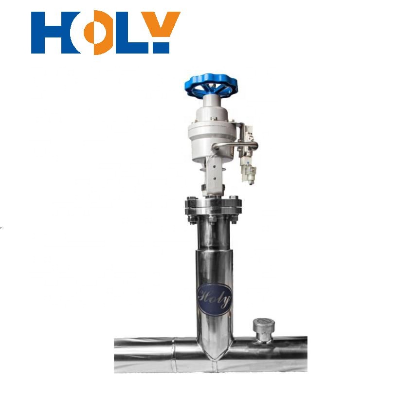 DN15-40 Vacuum Insulated Pneumatic Shut off Valve which controls Liquid Argon in Vacuum Insulated Piping