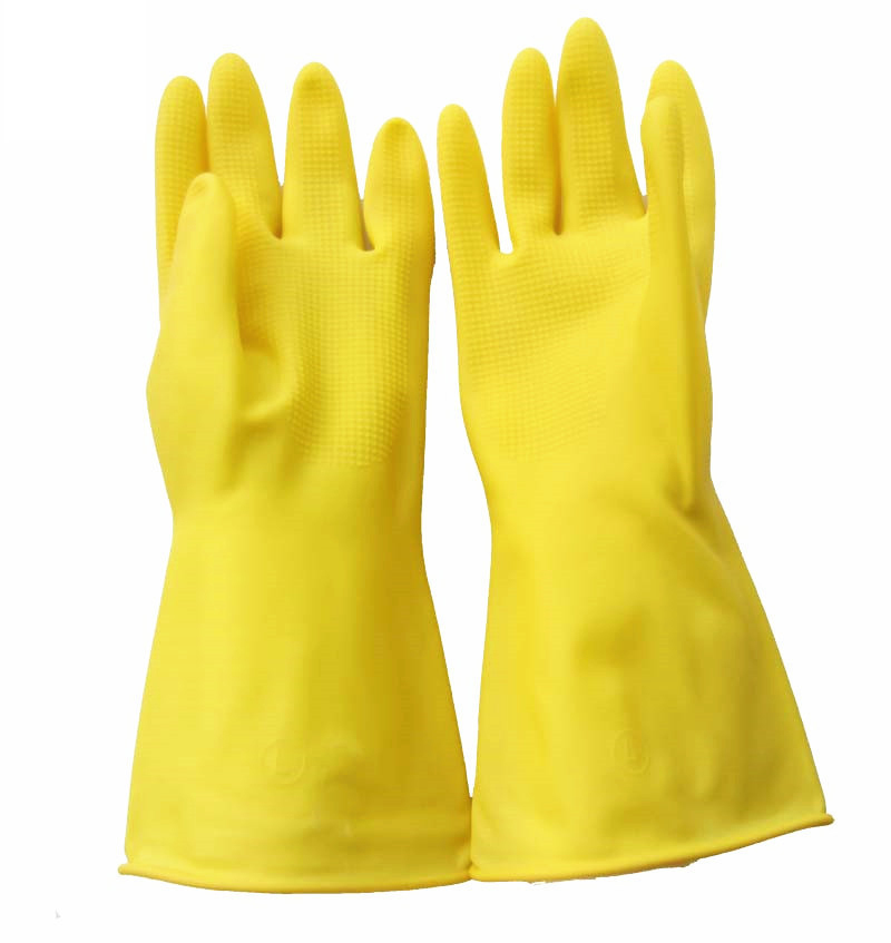 Household Rubber Color 100% Latex Cleaning Home Clean Bowl Dish Pot Durable 40g Kitchen Dishwashing Washing Mittens