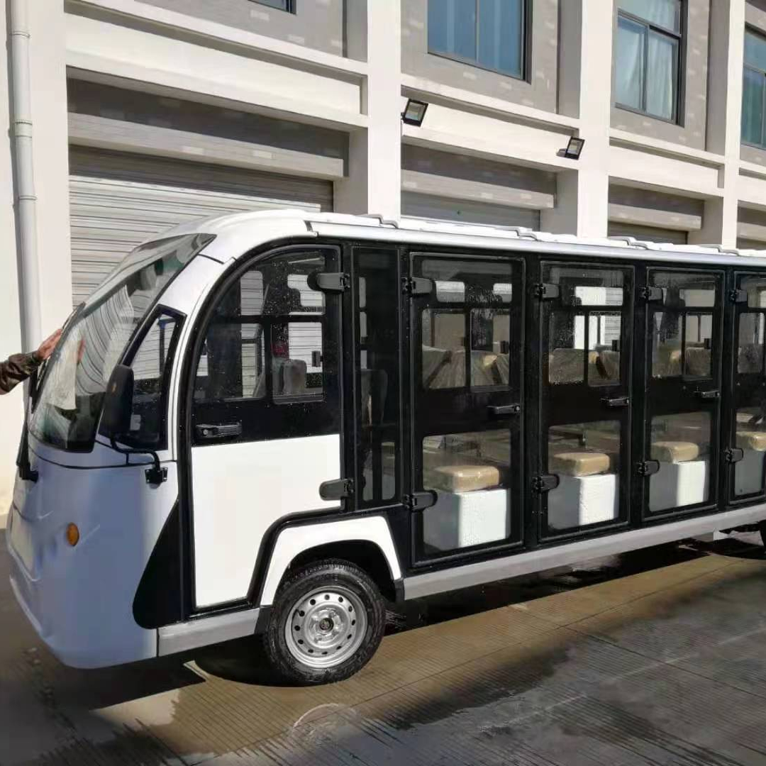 17 мест красный Электрический экскурсионный Багги автобус с батареей 6V230AH