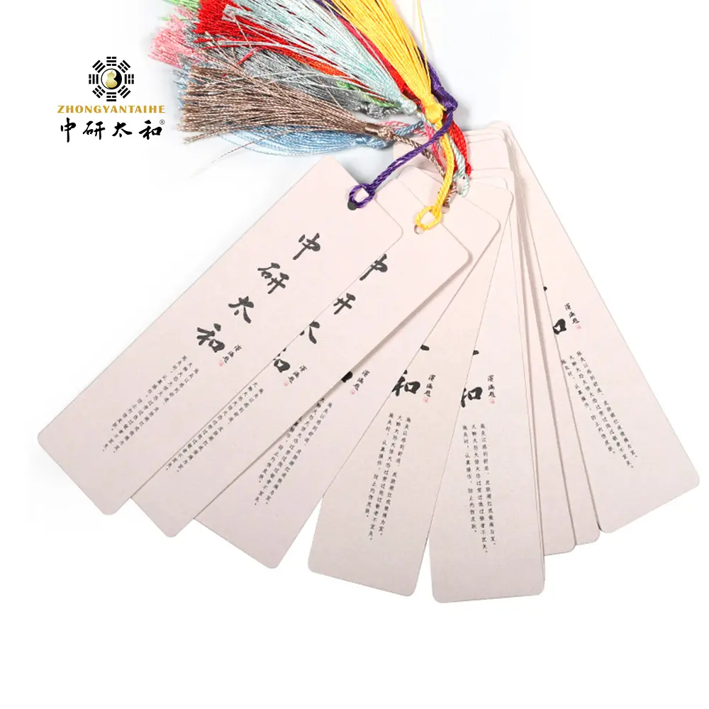 High Quality Fashion Printed Paper Book Mark Beautiful Custom Acupuncture Integration Bookmarks
