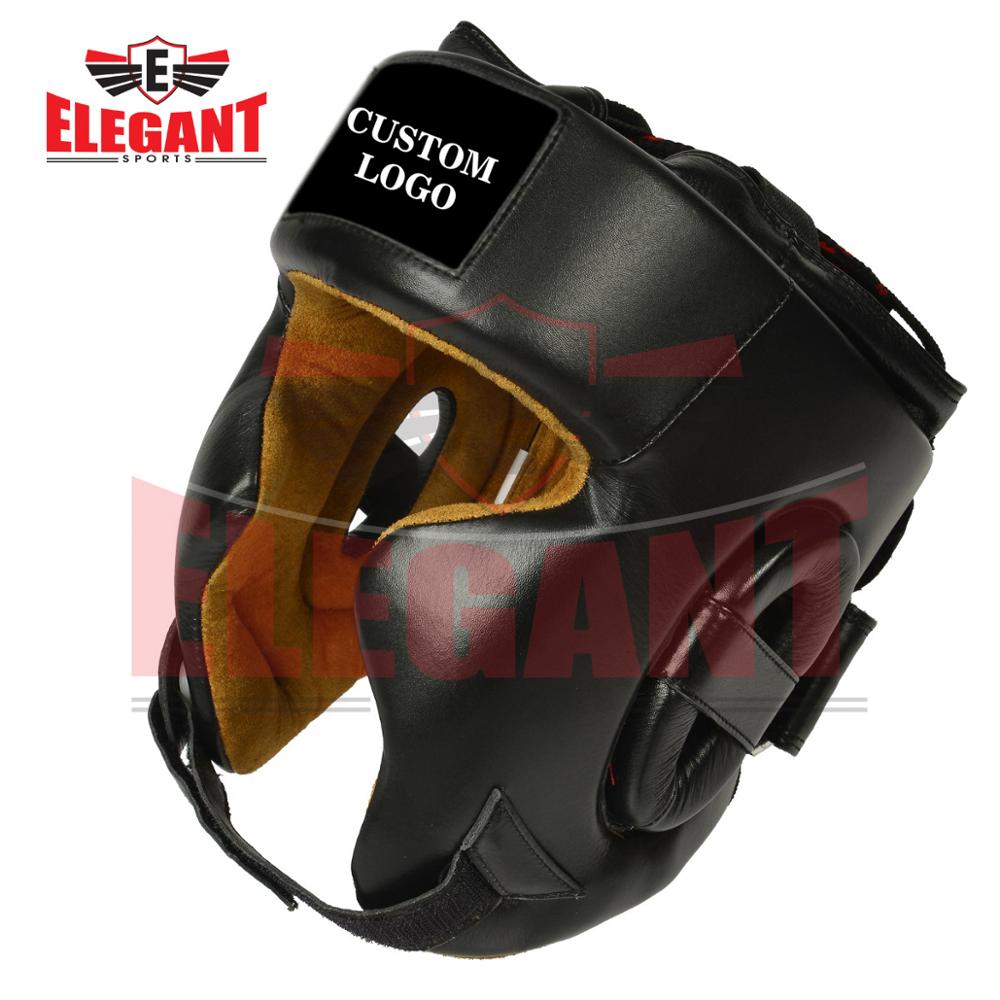 Cowhide leather High Quality Professional Head Guard/ Training Head Guard