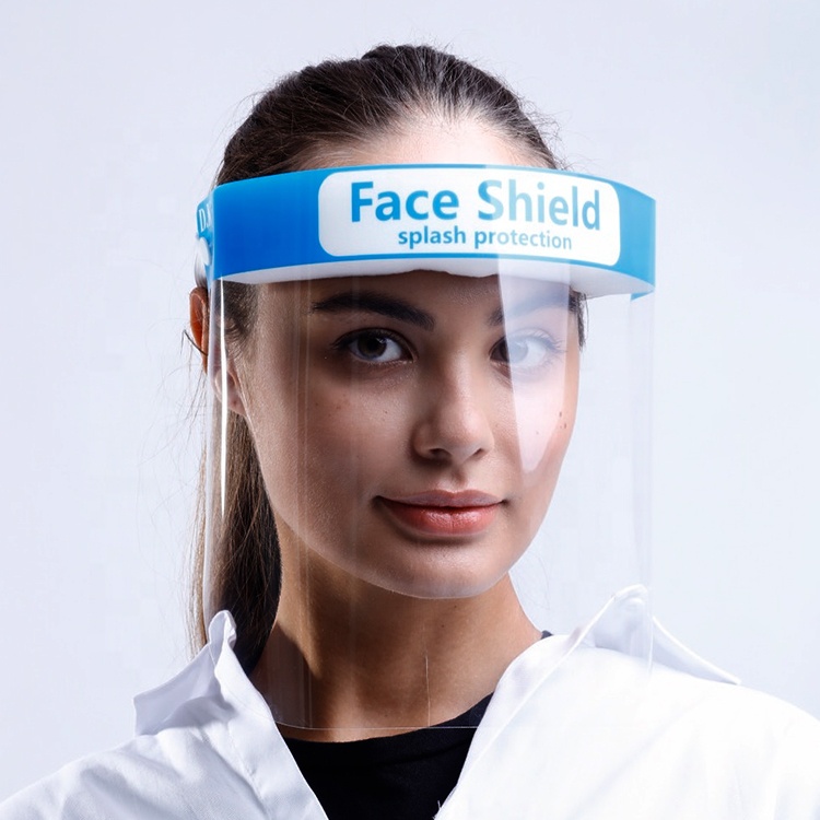 2020 прозрачный щит пластиковое защитное оборудование FaceShield козырьки прозрачный полный медицинский лицевой щит одноразовый