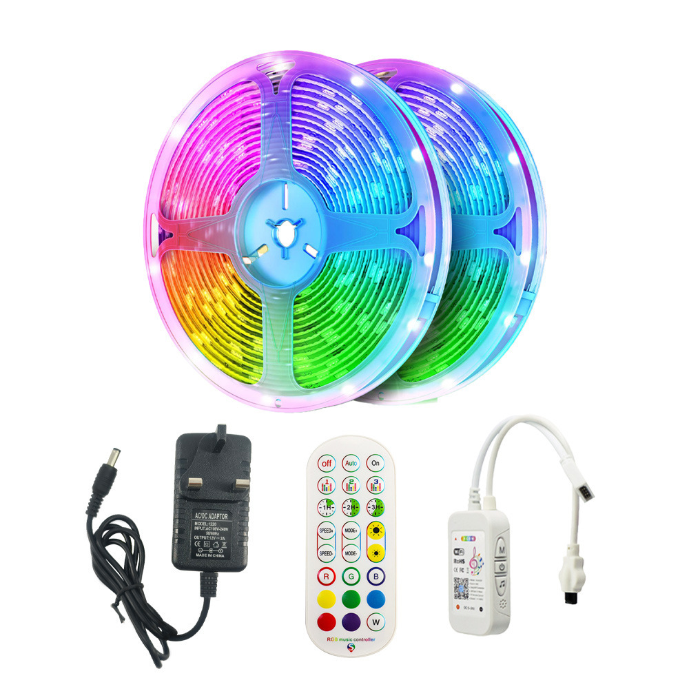 Professional High Power High Quality Brightness 5050 RGB Led 18 30 60 24V 12V PCB 12MM Stripe tape SMD Strip Light Led RGB