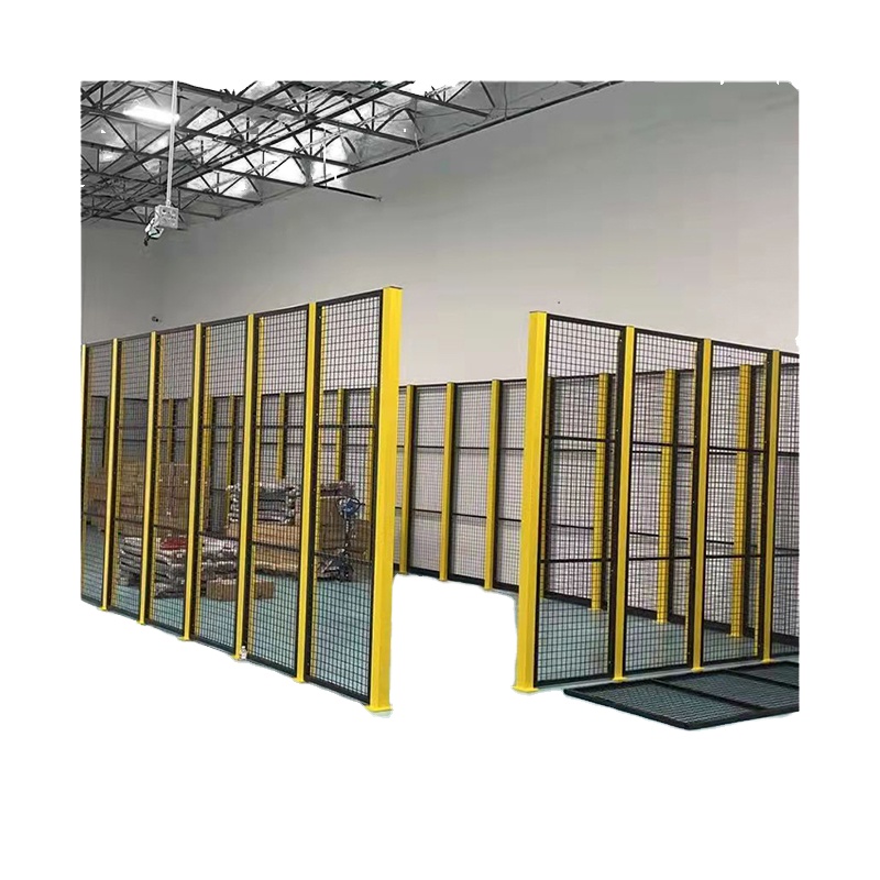 Promotion Price Isolation Net Guard Fencing Metal Workshop Warehouse Machine Security Fence with Post Caps for Safety