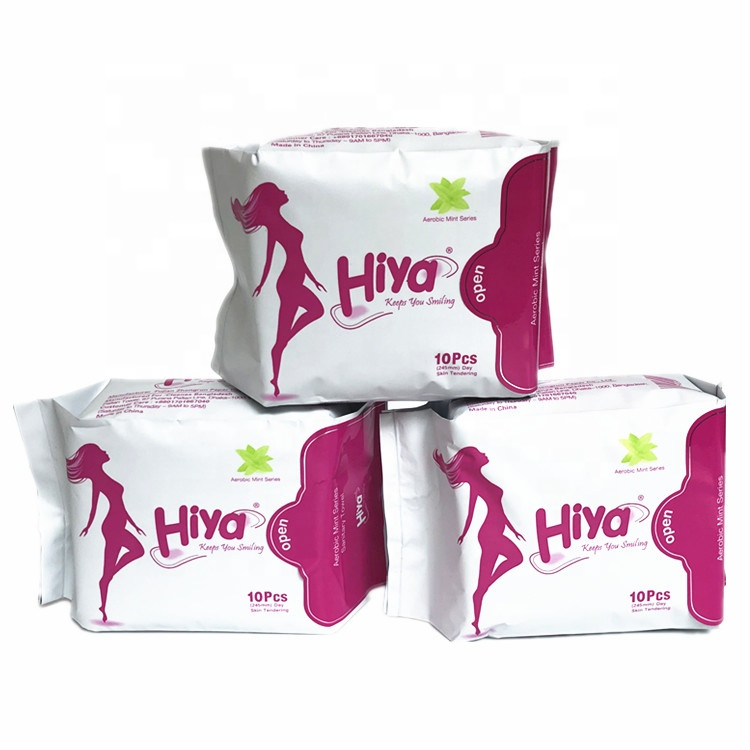 Feel Free Day Night Use Cotton Feminine Napkin Menstrual Cloth Winged Lady Pad Breathable Hygiene Women Period Sanitary Napkins