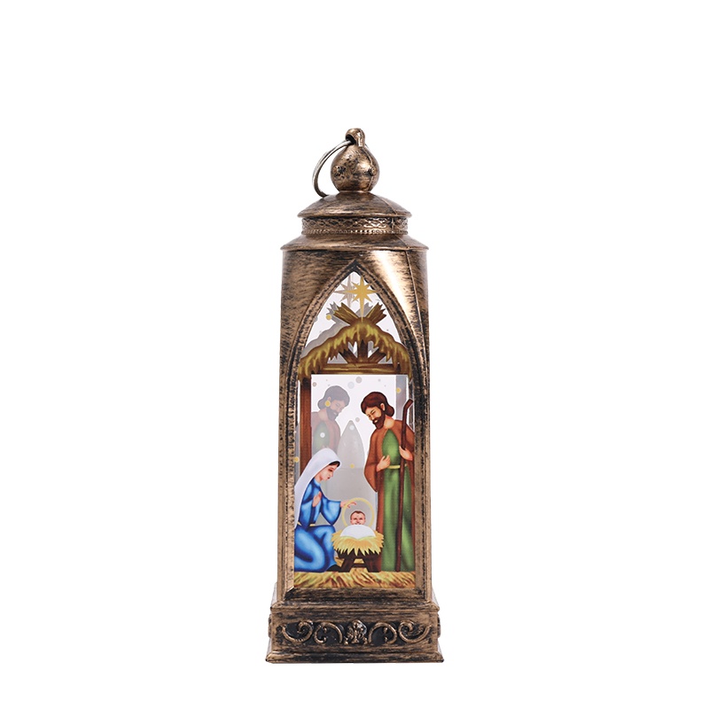 Weijiule ZF-073B-1 2021 новый продукт один воск Рождество цветная печать Арка фонарь для украшения