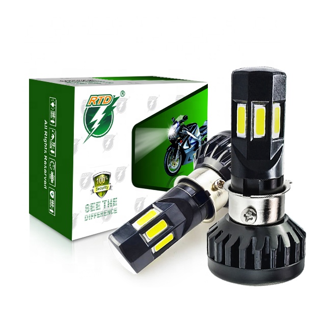 RTD M:02E-B H4/S2/BA20D/P15D25-1/Spring 3 Sides LED 30W 3000LM motorcycle universal light bulb