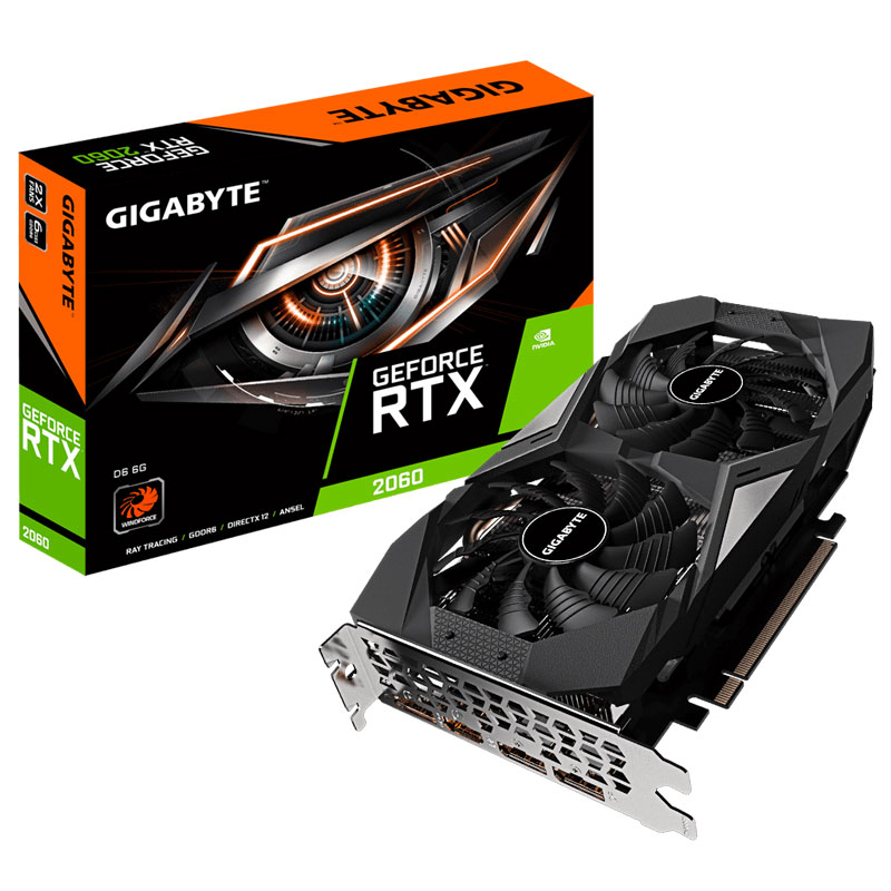 Wholesale Price For Machine Video Card RTX 2060 Gigabyte RTX 2060 Gddr6 Graphic Card