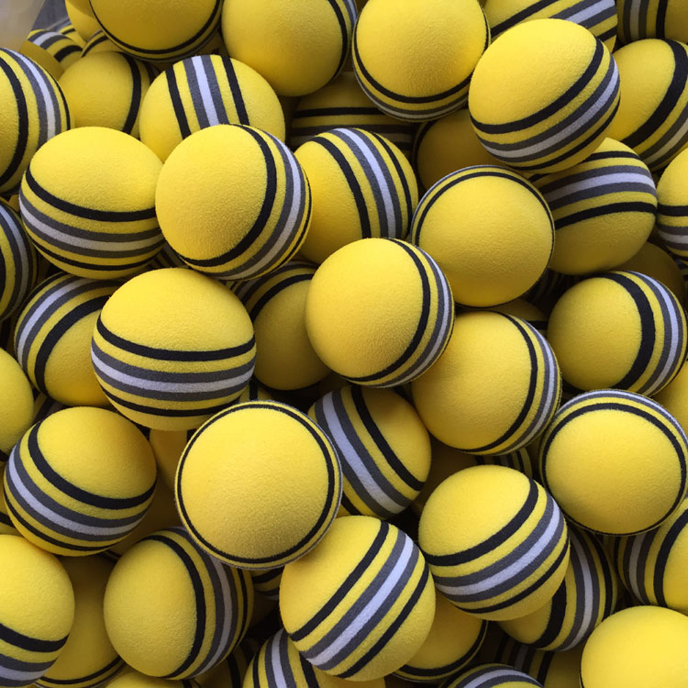 Custom Contrast Stripes Golf Balls Over 75% Elasticity Premium Outdoor Golf Practice Ball