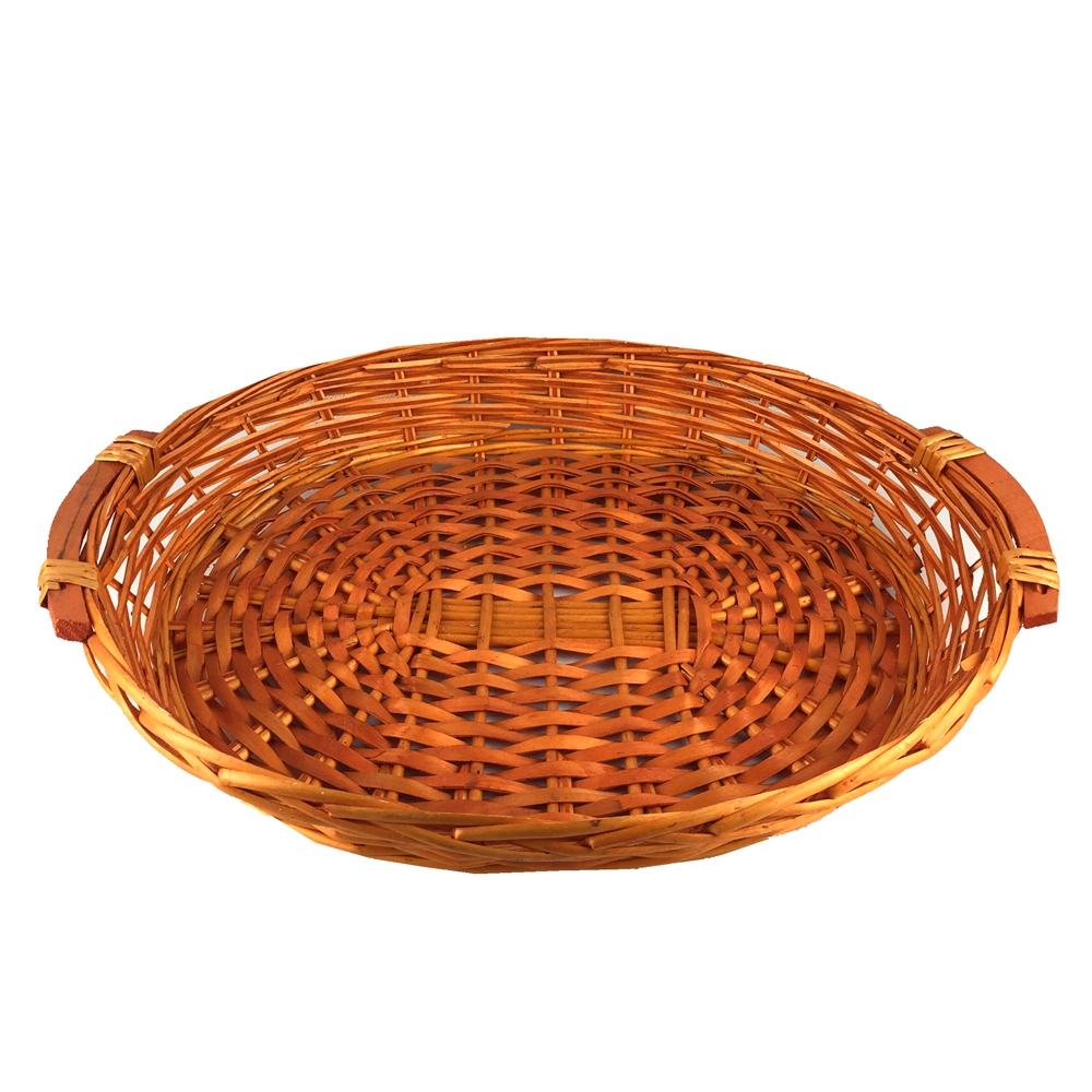 Oval Wicker Basket With Side Handles Wine Country Gift Basket