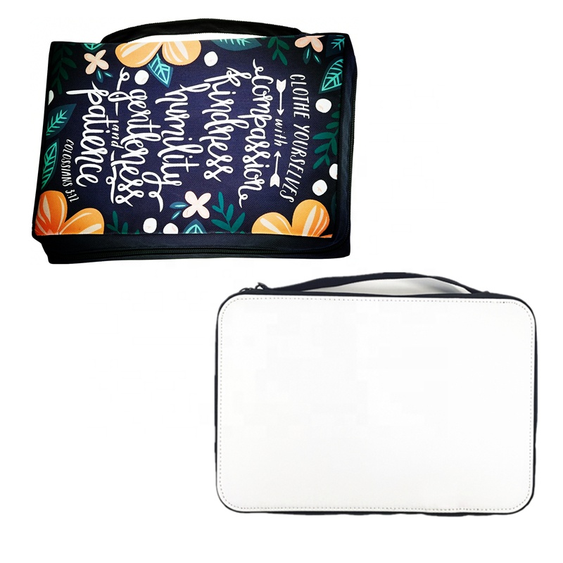 Wholesale Customize print Bible book cover bag Canvas Sublimation blank Bible Case