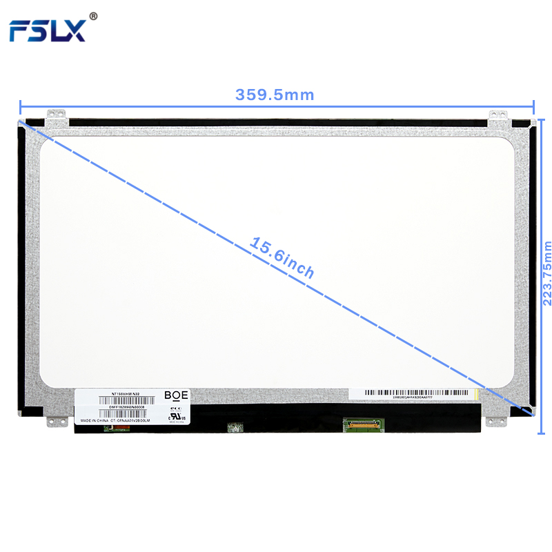Factory wholesale 15.6 inch slim 30 pin NT156WHM-N32 V8.0 laptop screen for BOE laptop pantalla