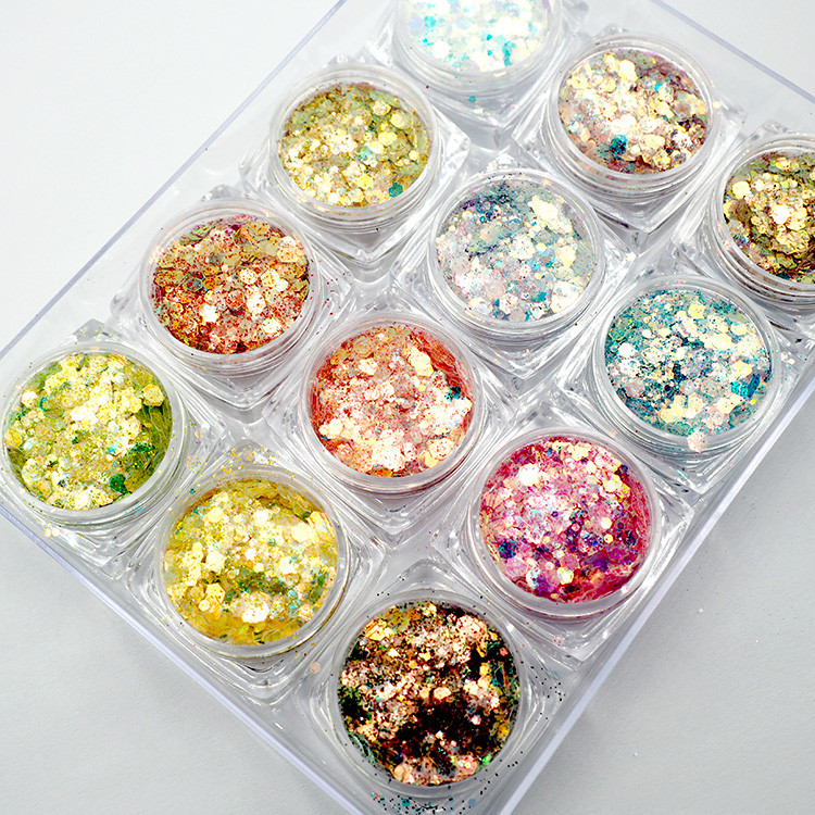 wholesale Chunky Iridescent rainbow Glitter for Tumblers, Resin, Nail Art, Crafts