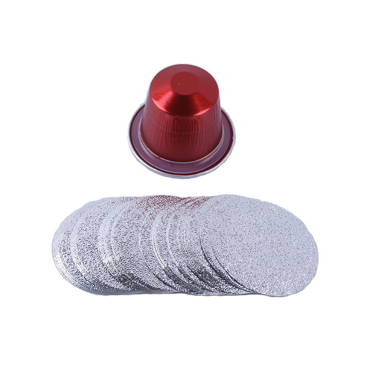 Eco-Friendly Coffee Fill In Empty Aluminum Foil Coffee Capsules Pod Nespresso