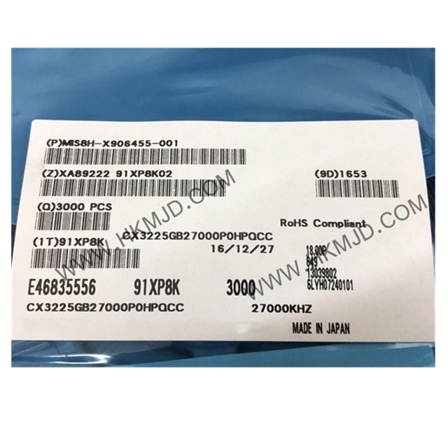 Оригинальные кристаллы и осцилляторы CX3225GB27000P0HPQCC