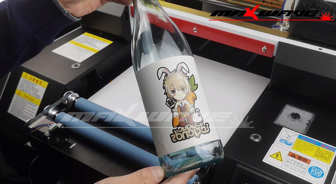 UV Printer Varnish And Inkjet Printer Double Heads UV Flatbed Printer For Mug Bottle T-shirt Printing Machine