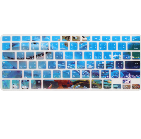 Чехол с акулой клавиатурой для Macbook
