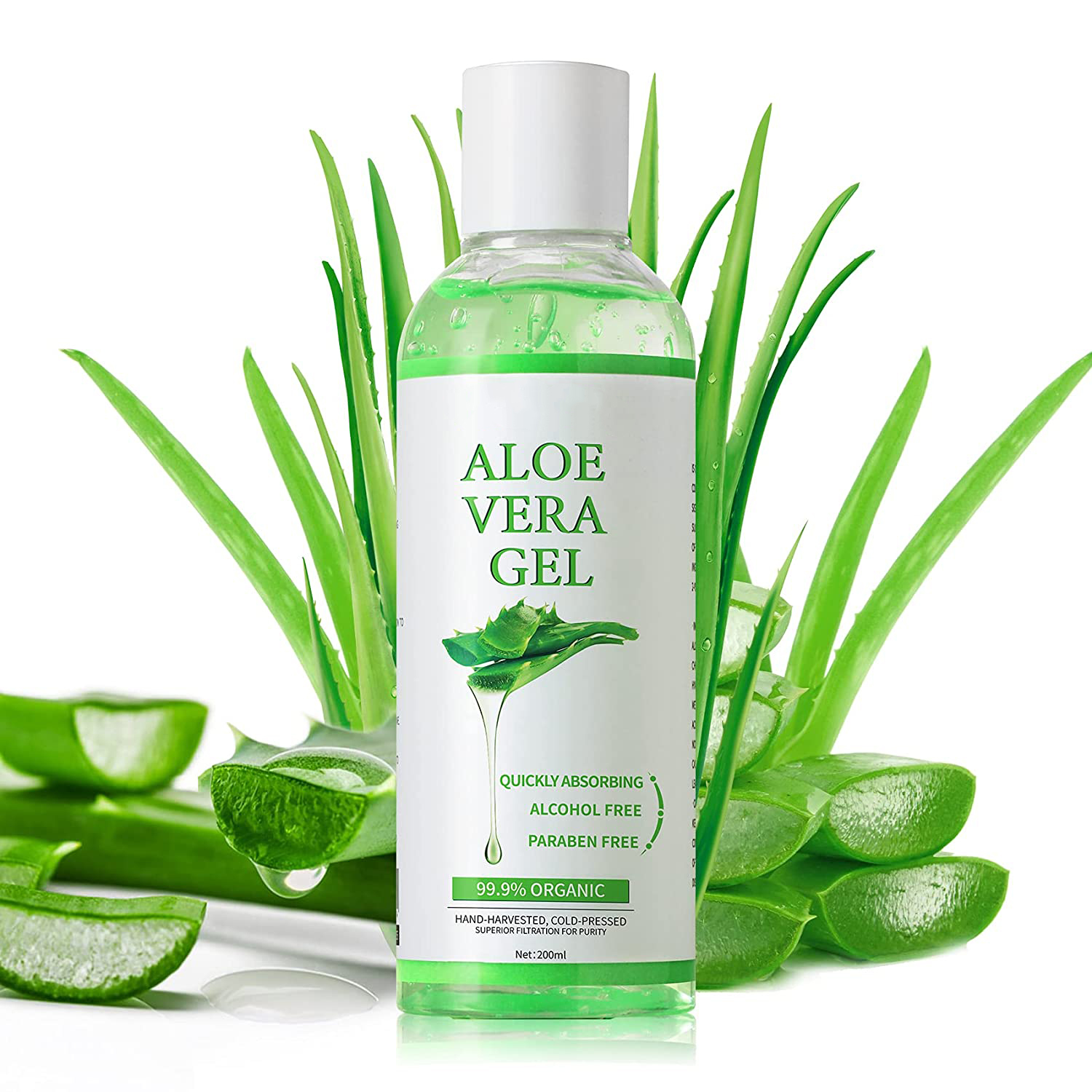 OEM/ODM корейский уход за лицом, чистый органический желе Aloevera после солнечного ожога, бритье, успокаивающий гель с алоэ вера