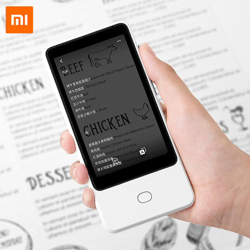 Xiaomi 2021 Hot Sell Portable Audio Translator 18 Language Smart Photo Translation Offline Real Time Smart Ai Voice Translator