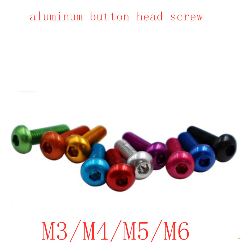 20 шт./пакет iso7380 M3 M4 M5 M6 * 5/6/8/10/12/14/16/20 6063 зарядное устройство для авто с контрастным алюминиевым ободком шестигранный Набор торцевых головок с полукруглой головкой винт