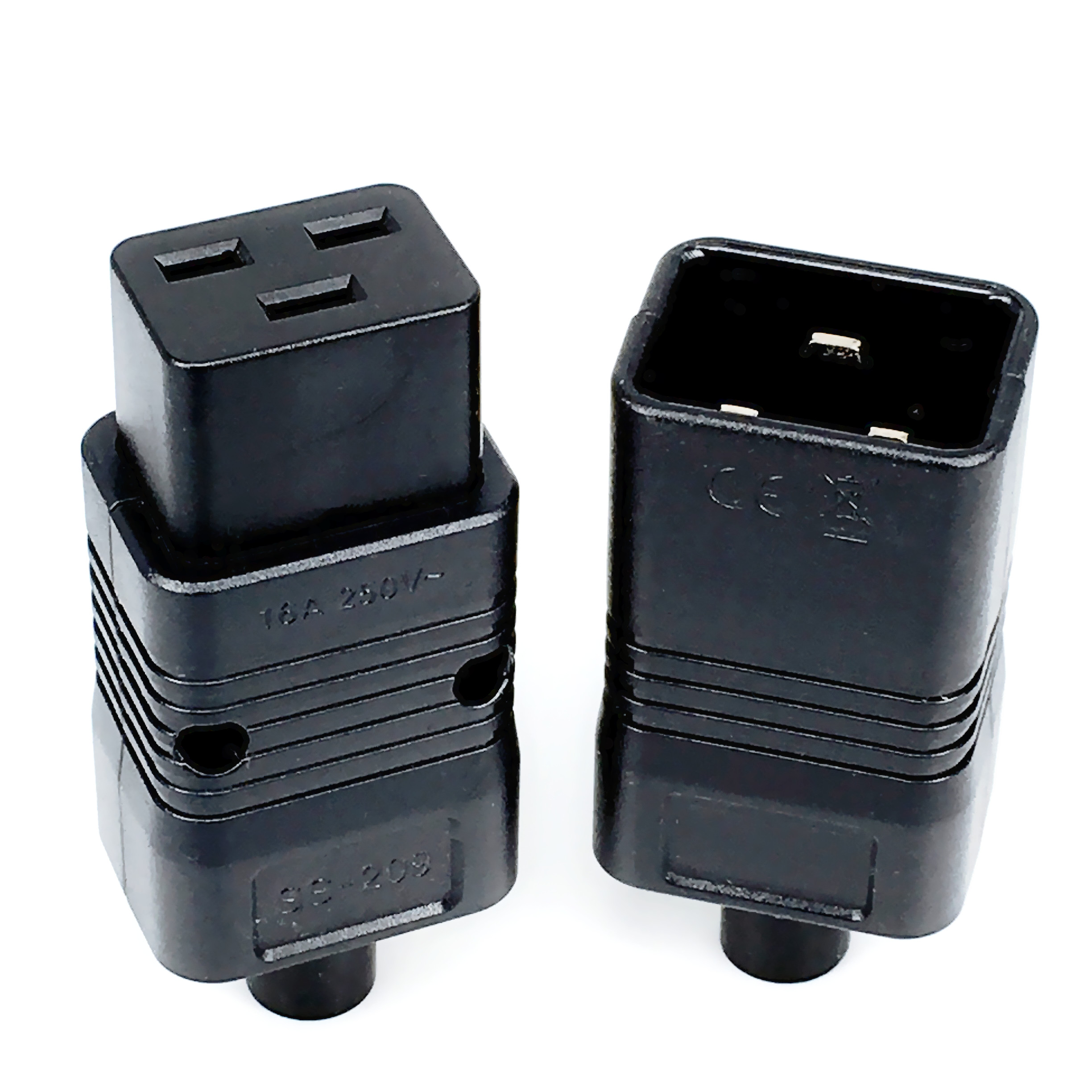 Готовый к отправке Универсальный 250 в 16 А IEC320 C20 C19 кабель питания переменного тока Шнур соединитель UPS PDU съемный проводной разъем