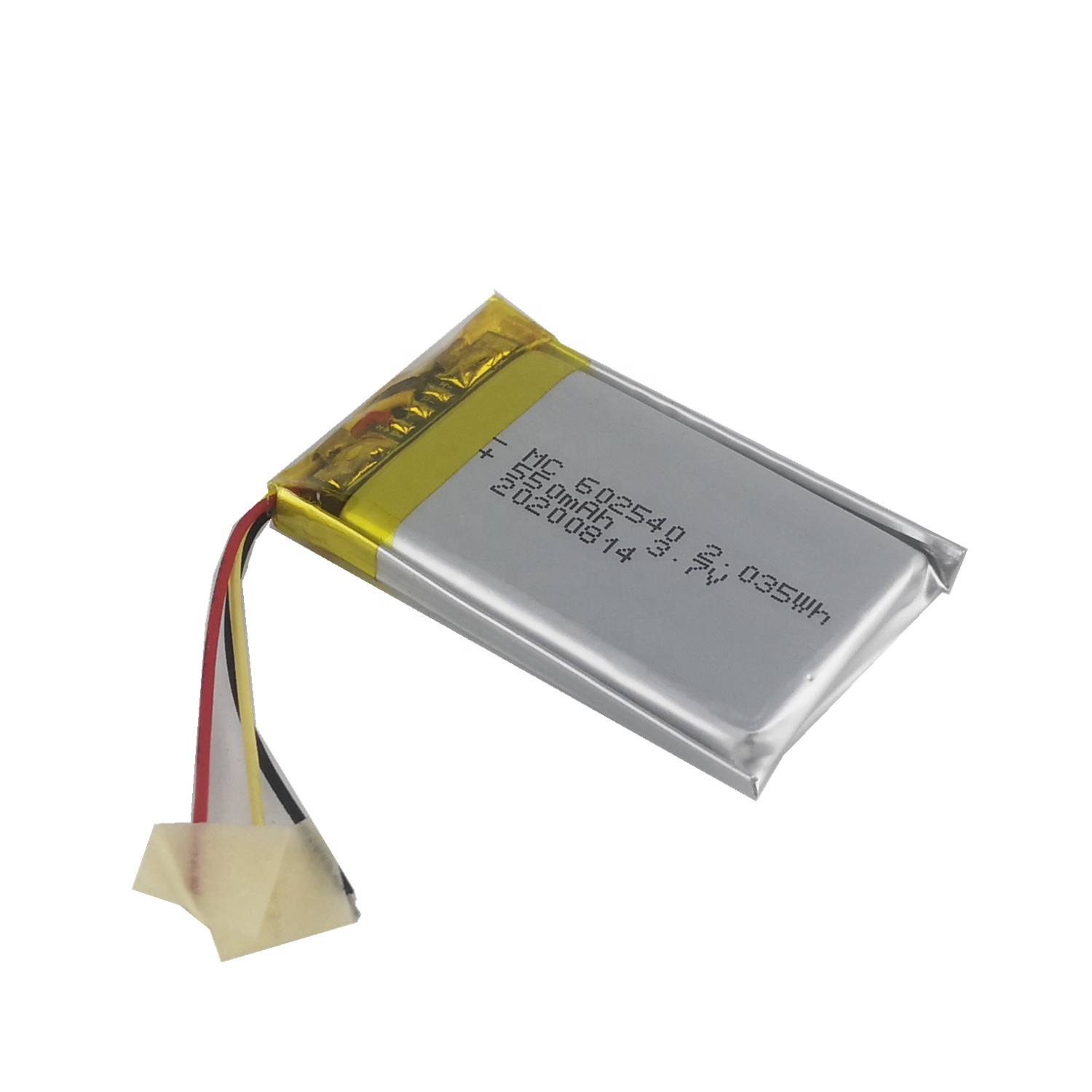 CE/Rohs/IEC62133/UL1642 Lithium polymer battery 602540 3.7v 550 mAh Li-po tracker Battery for GoPro replacement