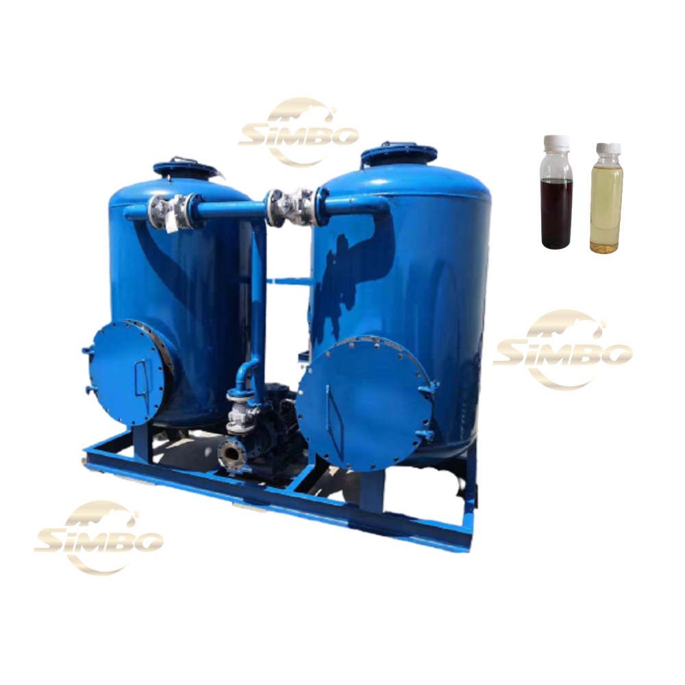 high speed black diesel oil filtering machine sand filter tank