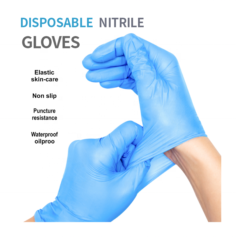 Рабочие Largos Esteriles Mechanic Grueso Talle M Sin Polvo Medicos Verde Blue Rosa Cajas Desechables Negro Guantes De Nitrilo