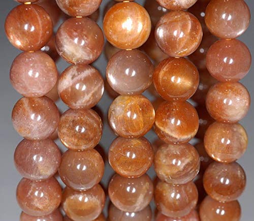 Апельсиновые круглые бусины класса АА Sunstone