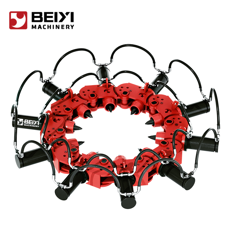 Multifunctional round pile breaker with unique and user friendly modular design capable of breaking piles from 1650-1800mm