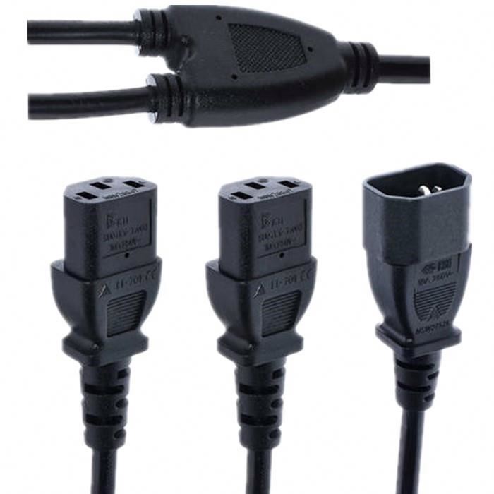 VDE/CE сервер PDU c19 c20 c13 к c14 Y адаптер кабель сплиттер кабель питания c20 к 2xc13