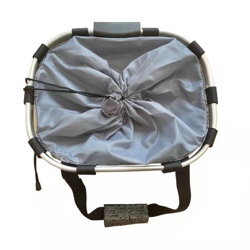 Good selling waterproof portable folding carrying bicycle basket handle bicycle bicycle basket
