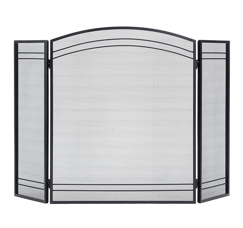 2021 Triple Panel Simple Design Metal Fire Screen Mesh For Indoor And Outdoor for Decoration
