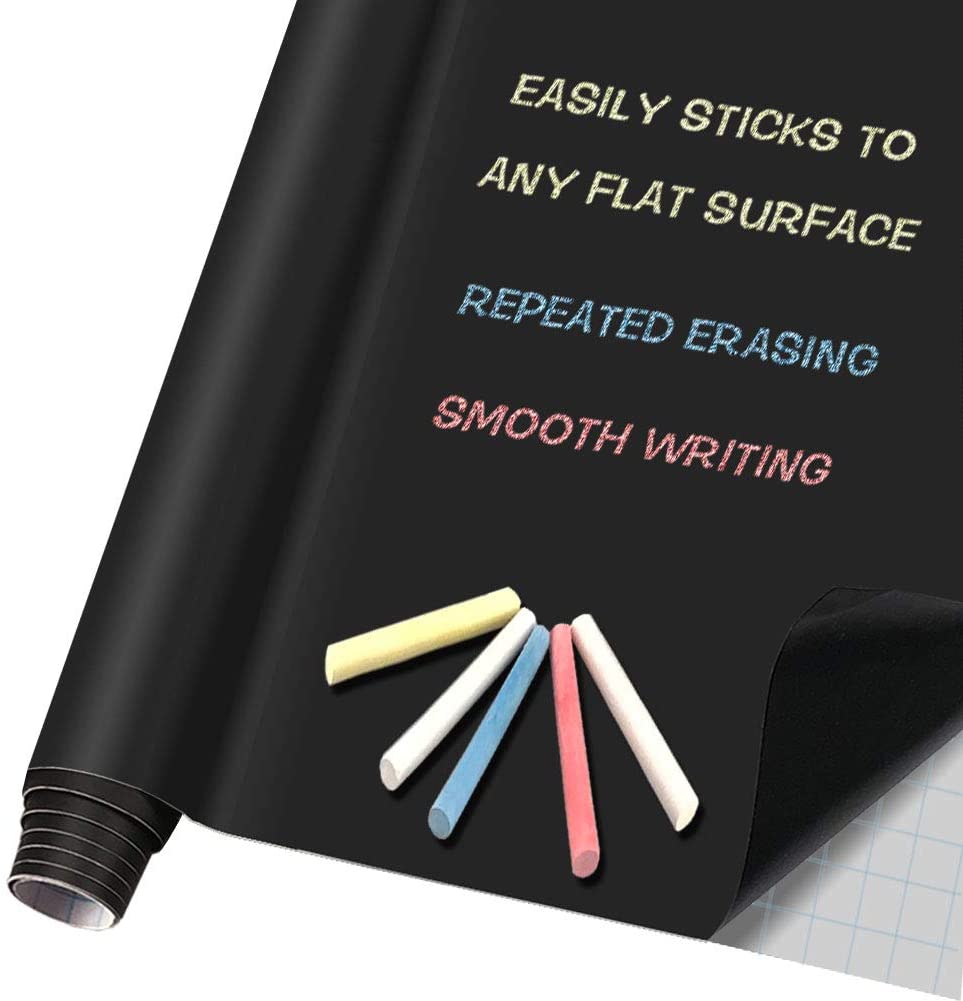 Custom self-adhesive Erasable Wall Blackboard Magnet Black board Stickers Magnetic Soft Chalkboard
