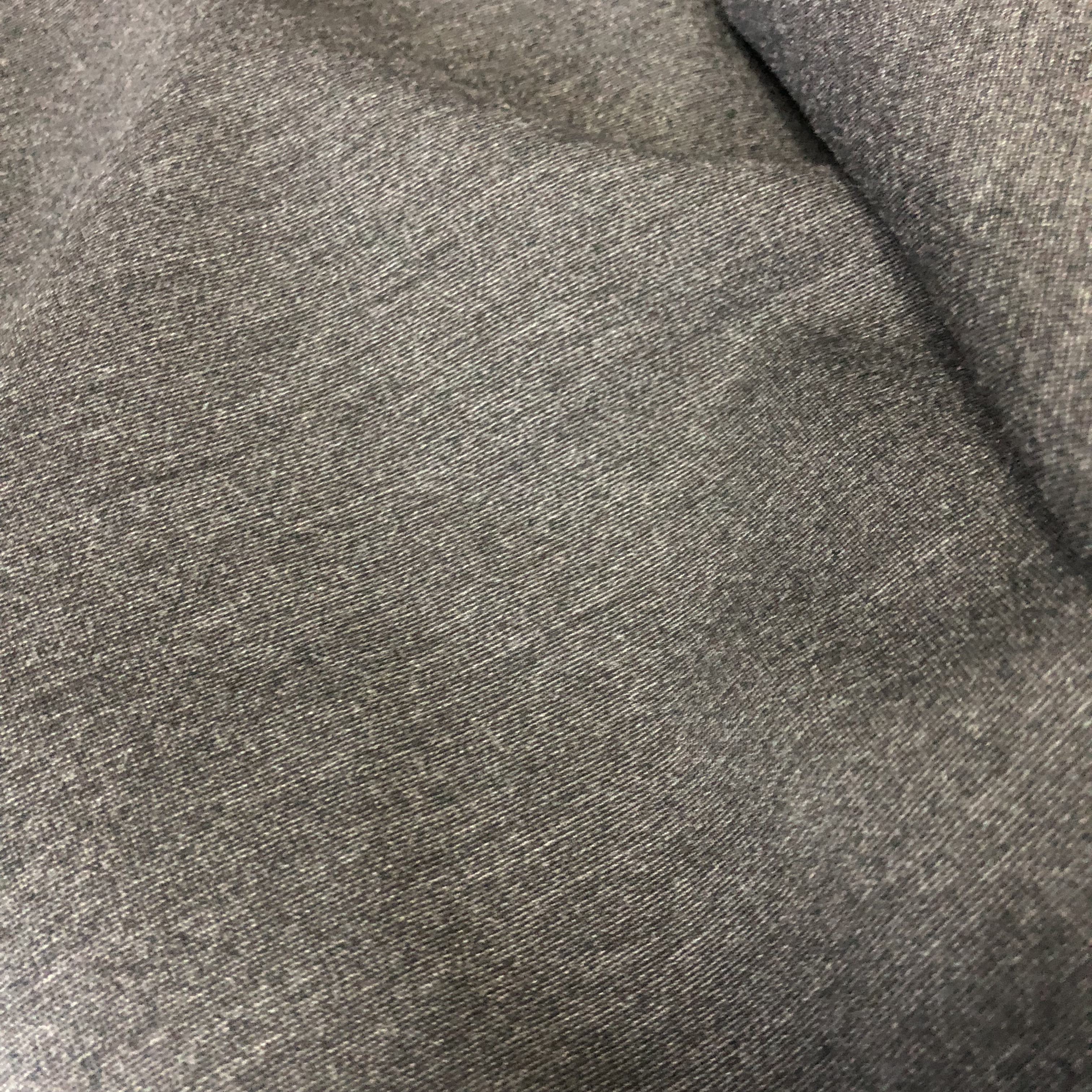 70% viscose 25% nylon and 5% spandex knit heather grey roma fabric