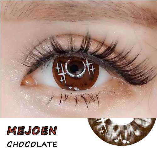 Цветные контактные линзы Dolly Eye Look 14,5 ММ, годовой мягкий макияж глаз, MEJOEN, шоколад