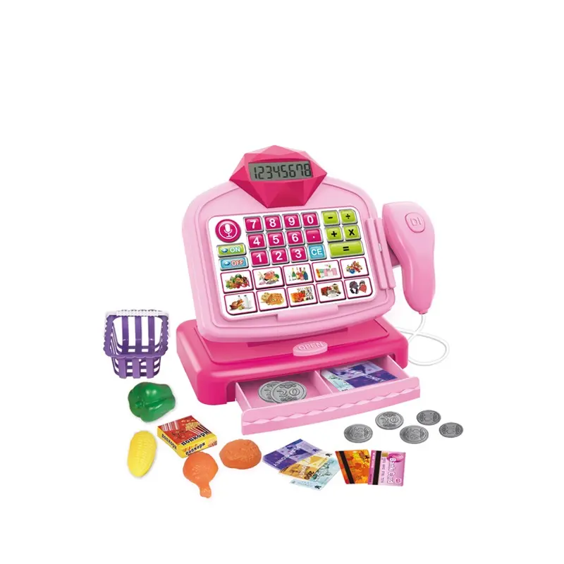 Other pretend play electronic toys a cash register with plastic food